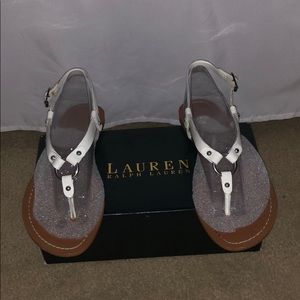 Ralph Lauren White Sandals